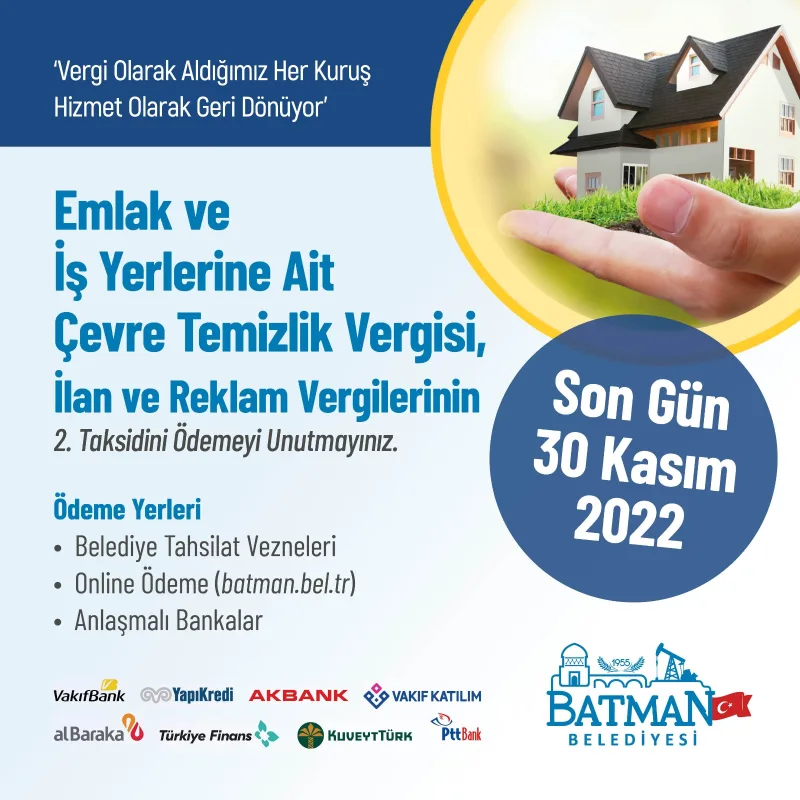 Emlak Vergisi Ödemeleri Başladı - İlgili Görsel