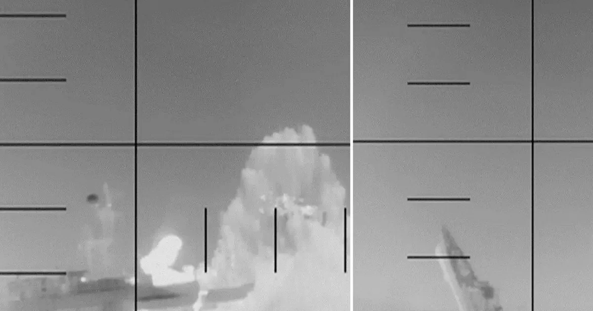 ABD İran savaş gemisini vurdu